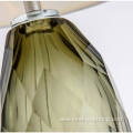 Beehive Texture dark green glass body Table lamp
